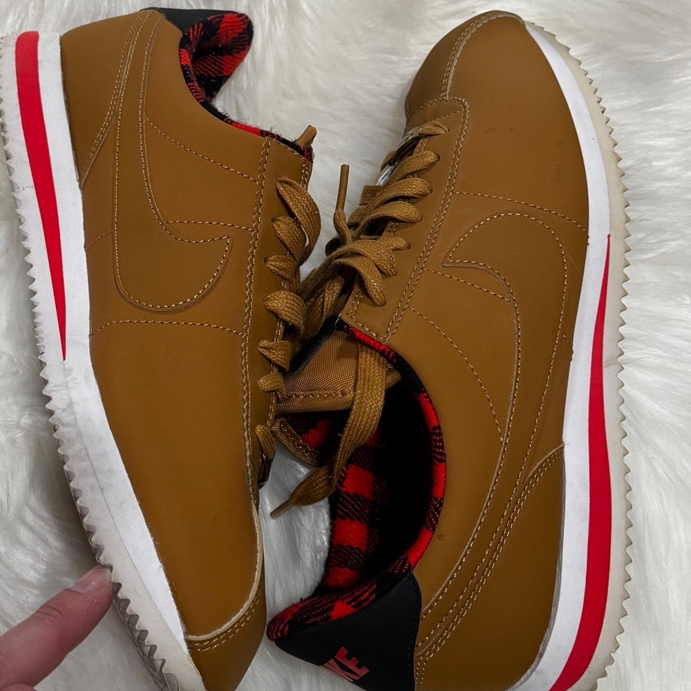 Nike Cortez Basic Premium Wheat Plaid, Men’s 8.5, W 10 Festive Vintage Cabincore - Picture 8 of 9